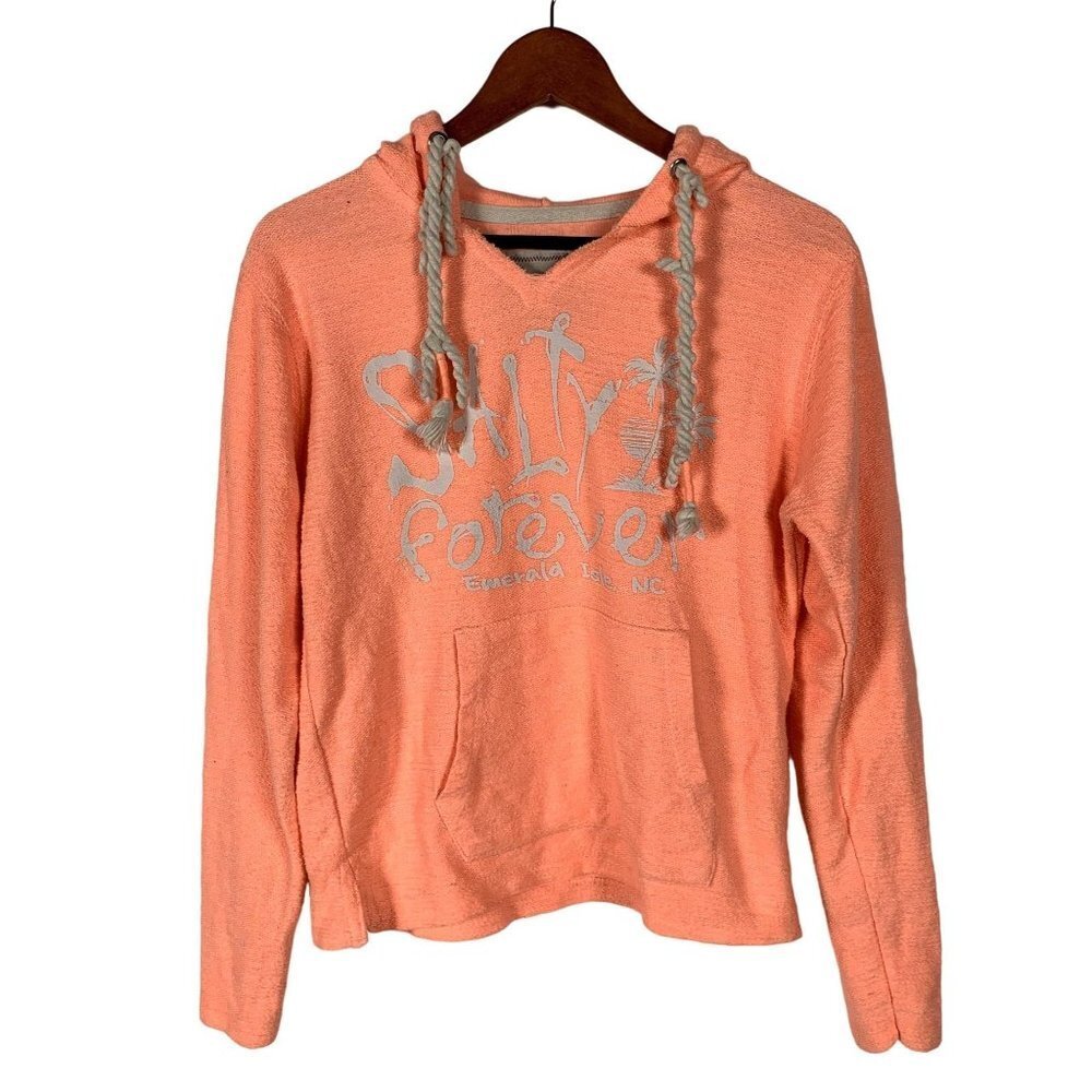 Salty Forever Emerald Isle North Carolina Womens Hoodie Size‎ Small